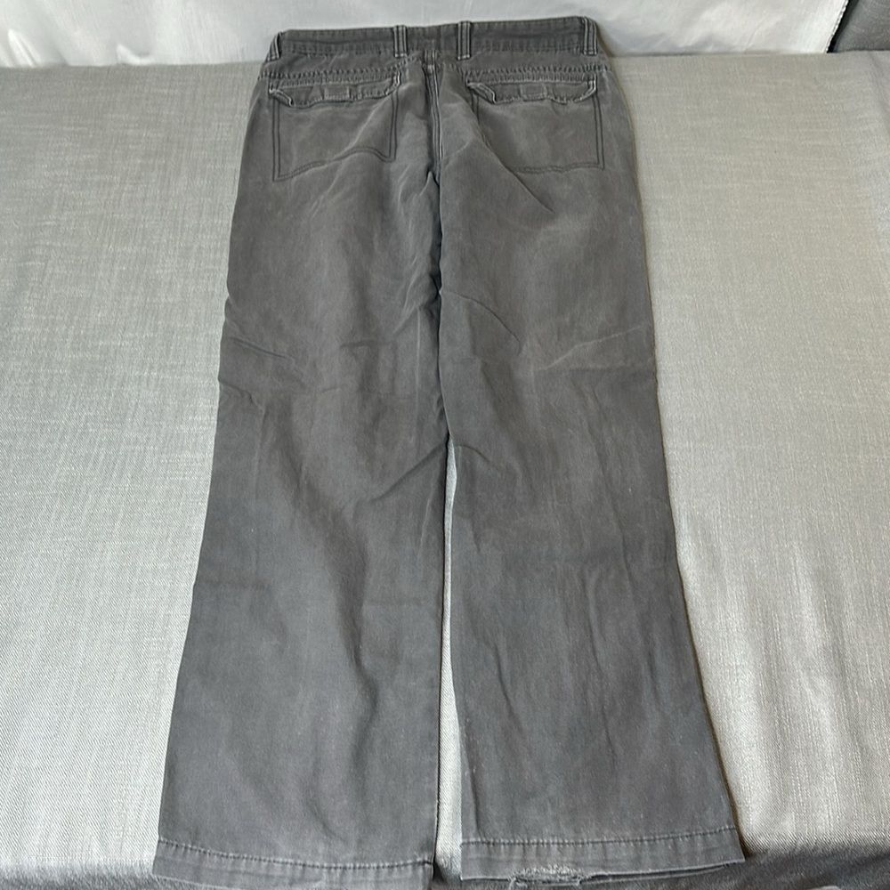 Weatherproof Pants 32 x 30 Black Steel Chino Fade *Distressed* Flap Pockets - Picture 3 of 10